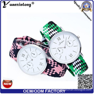 Yxl-200 Custom Fiber Woven Sports Canvas Nylon Nato Watch High Quality Lady Dress Quartz Watches